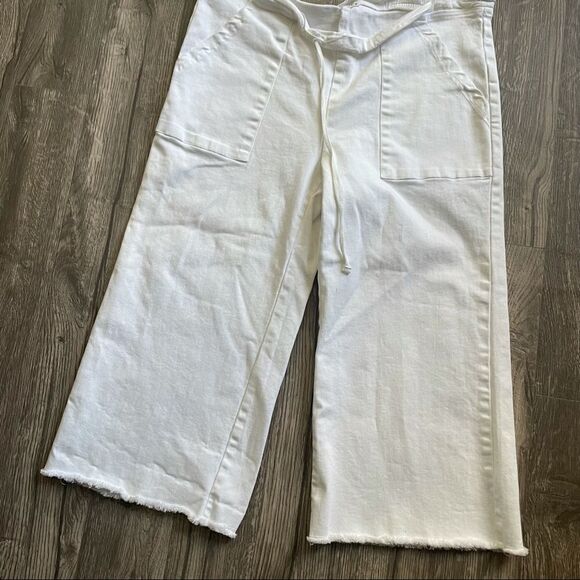 Revolve LACAUSA Denim Wide Leg Crop Pants - Picture 4 of 8